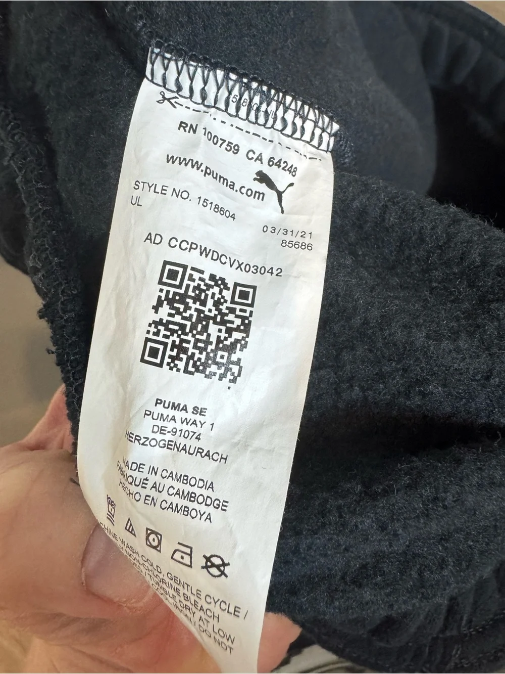 Puma youth fleece